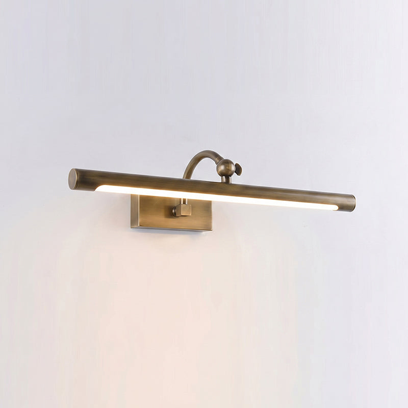 The small 16.5-inch Kingsbury sconce shown in a bathroom setting.