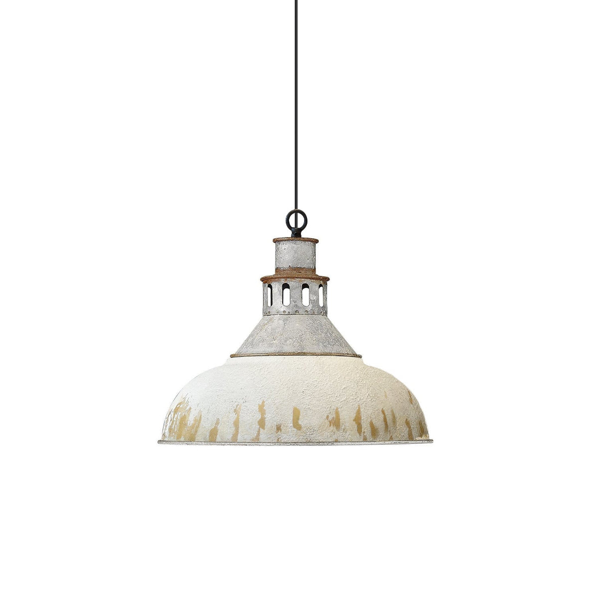 Miranne Suspension Métal Bleu Industriel Vintage