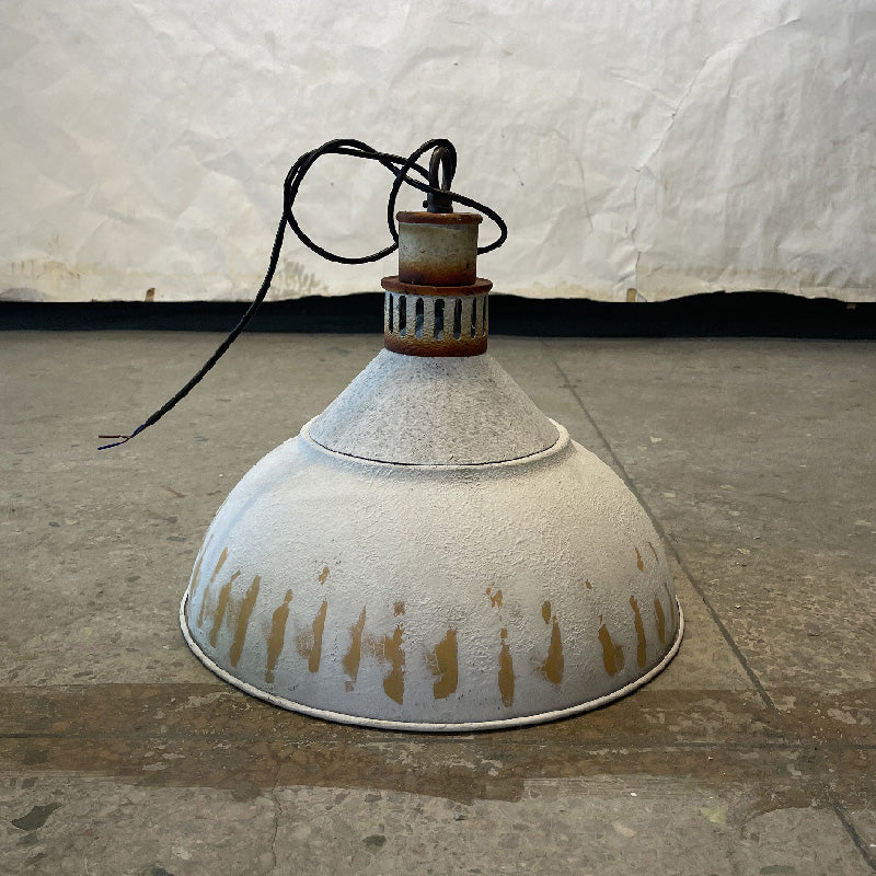 Miranne Suspension Métal Bleu Industriel Vintage
