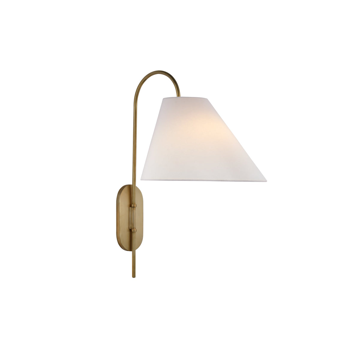 Quinelise Applique Murale Laiton Tissu Minimaliste Moderne