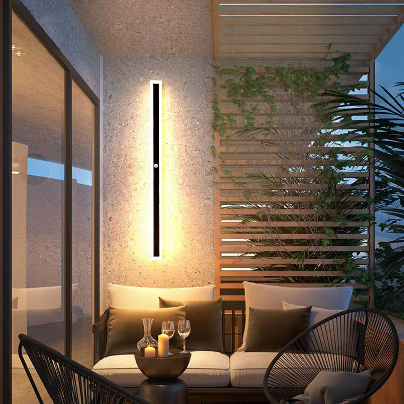 Rivin Moderne LED Applique Murale Extérieure Noir-Cielum