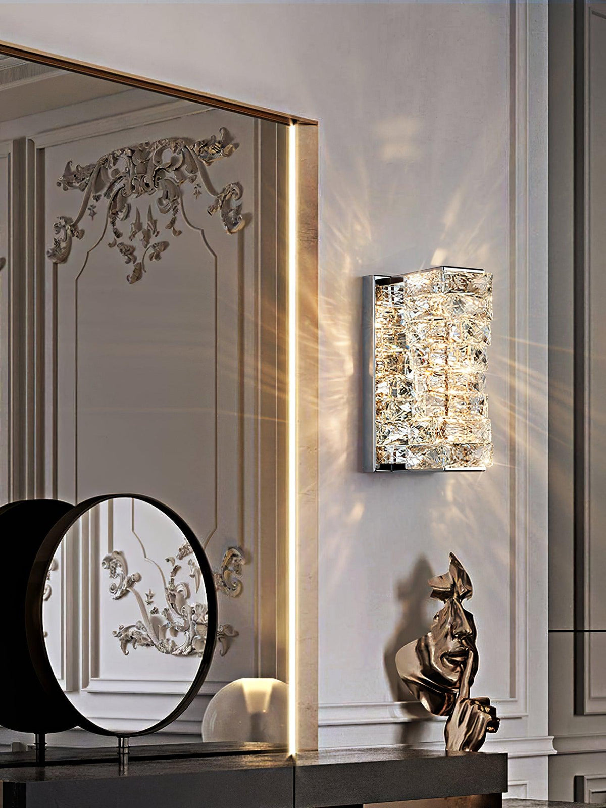 Tevelo Applique Murale Cristal de Luxe Postmoderne-Cielum