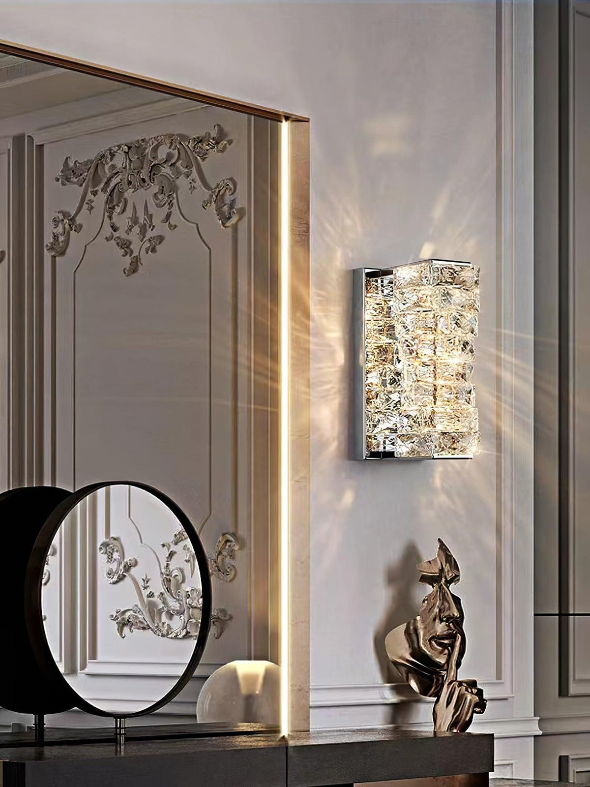 Tevelo Applique Murale Cristal de Luxe Postmoderne-Cielum