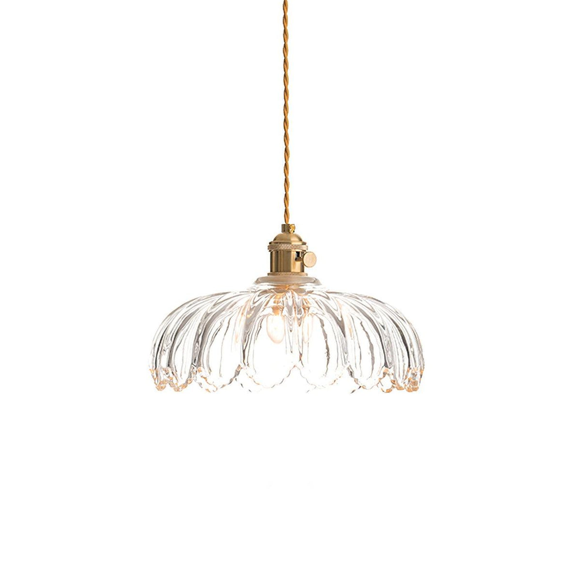 Limea Green Glass Flower Pendant Light-Neutral Decor