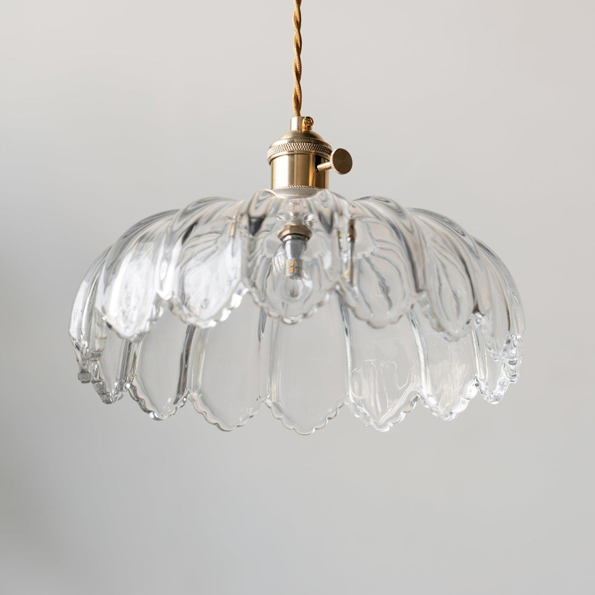 Limea Green Glass Flower Pendant Light-Neutral Decor