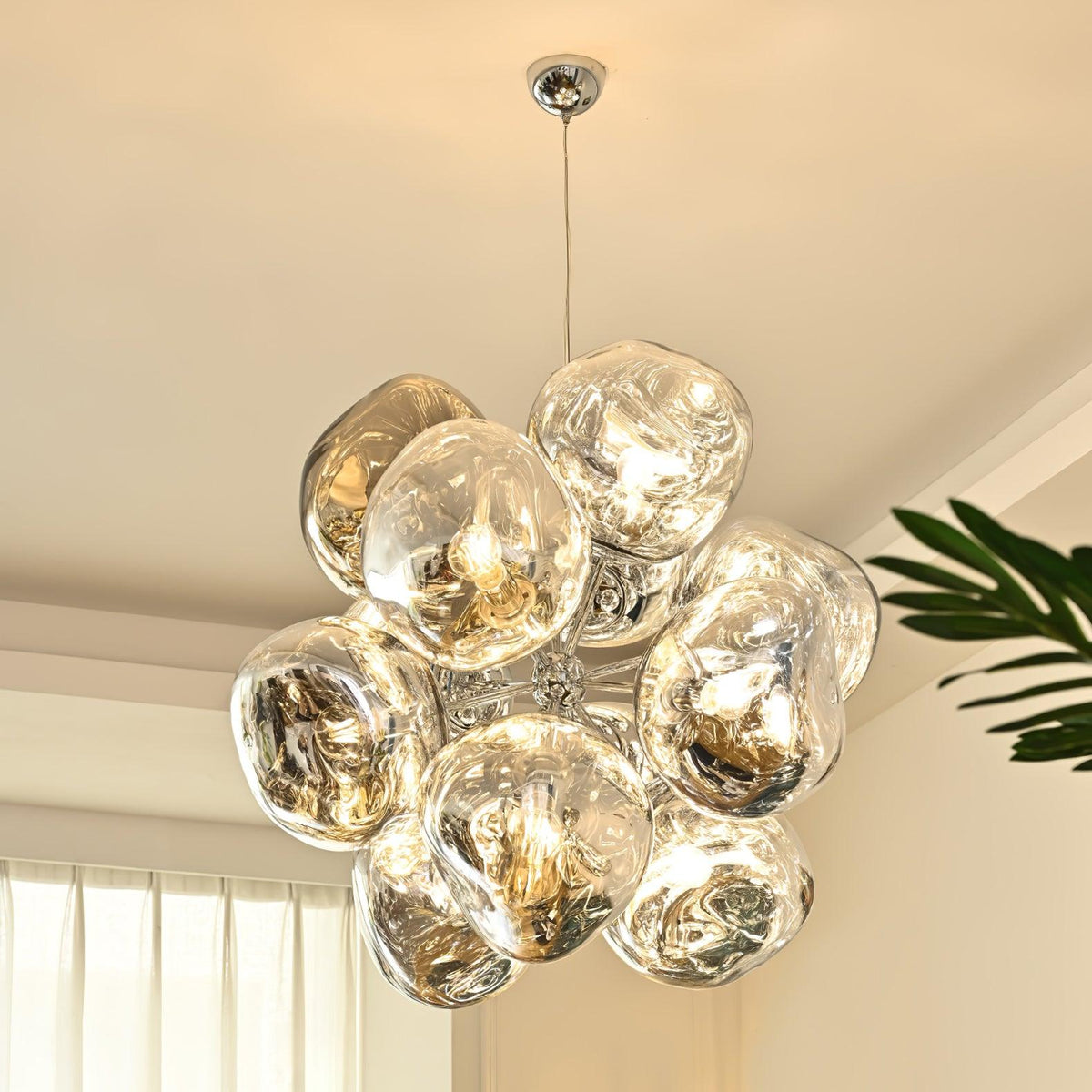 Esola Cluster Glass Pendant Light-Neutral Decor