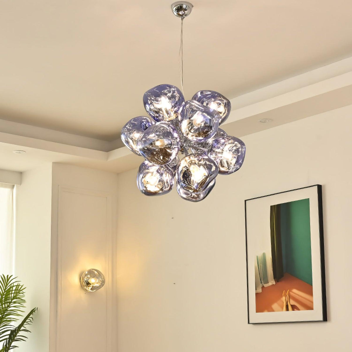 Esola Cluster Glass Pendant Light-Neutral Decor