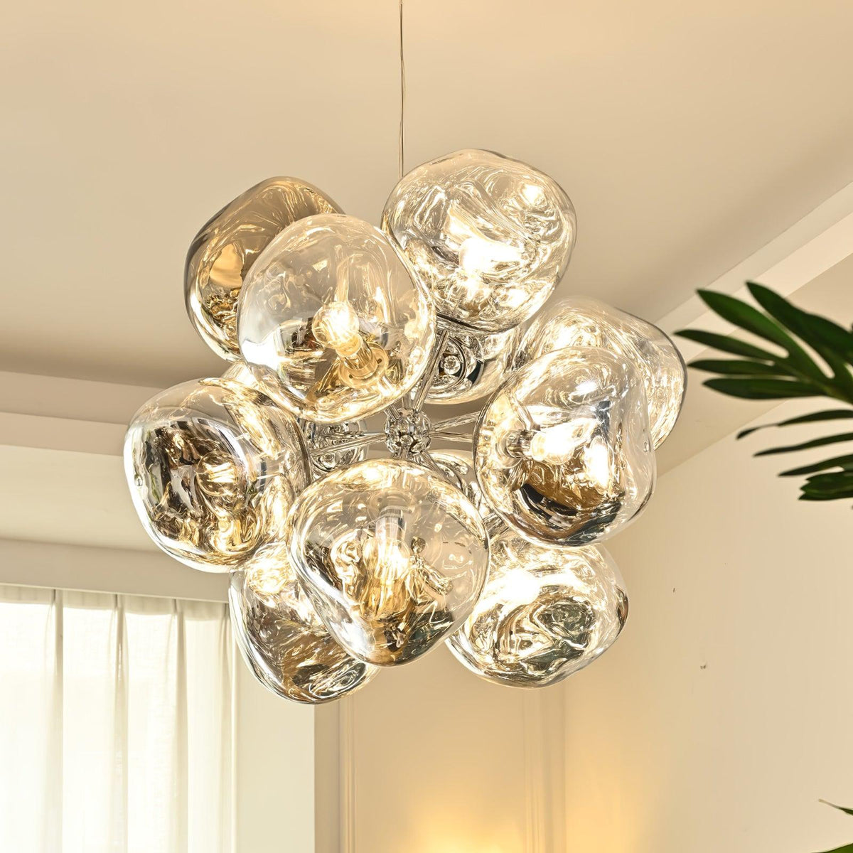 Esola Cluster Glass Pendant Light-Neutral Decor