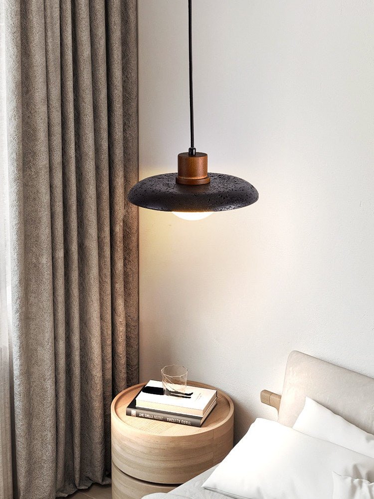 Podve Noir Travertin Suspension Minimaliste