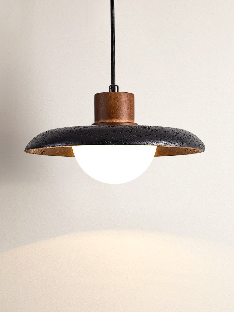 Podve Noir Travertin Suspension Minimaliste