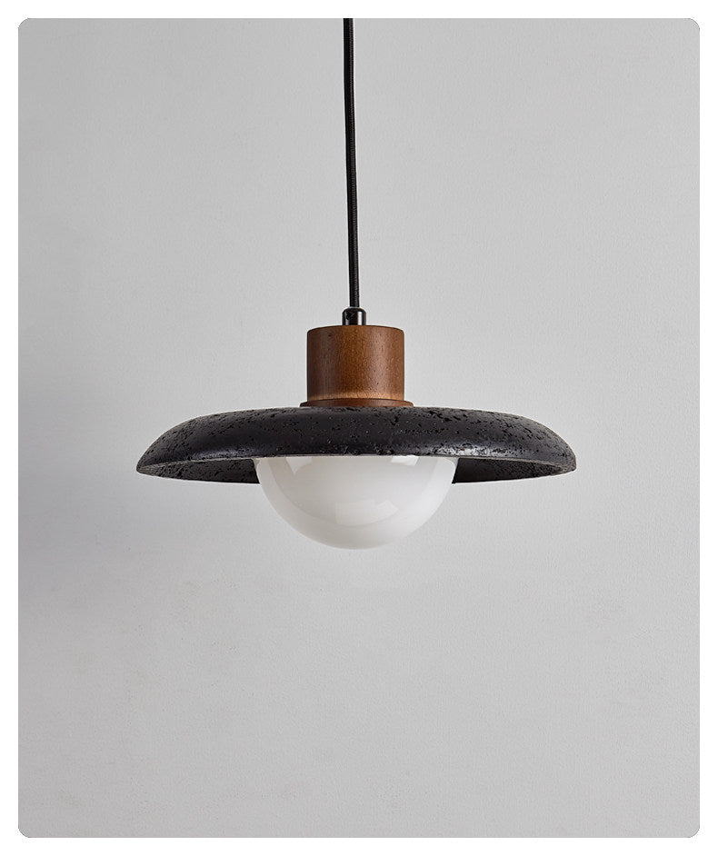Podve Noir Travertin Suspension Minimaliste