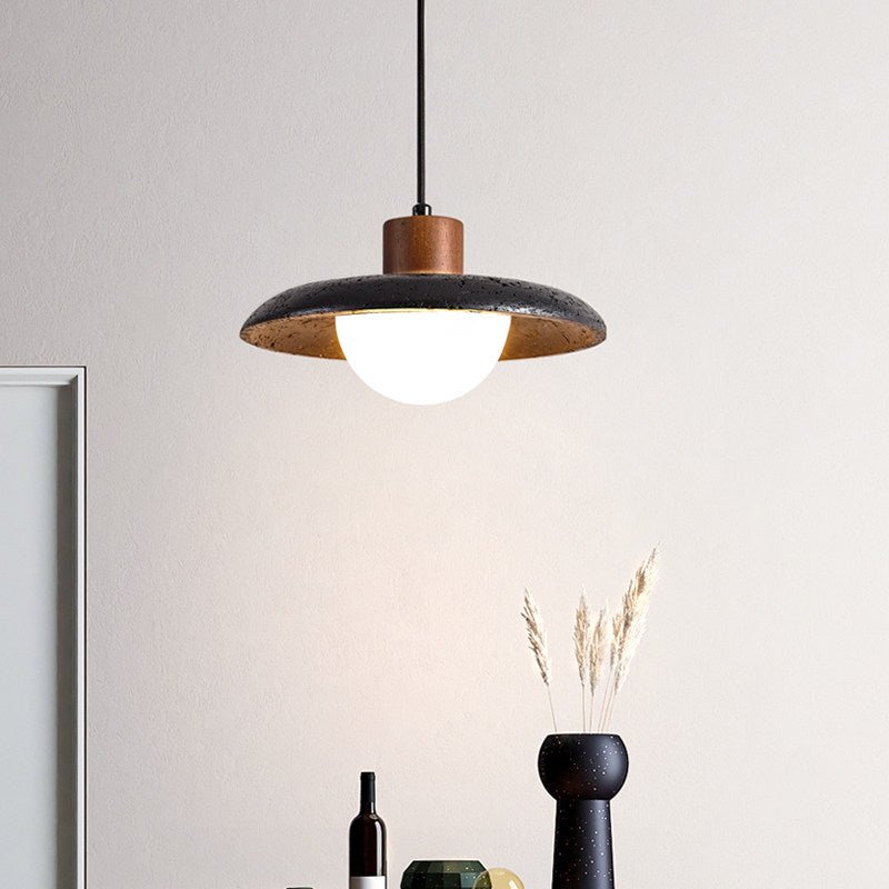 Podve Noir Travertin Suspension Minimaliste