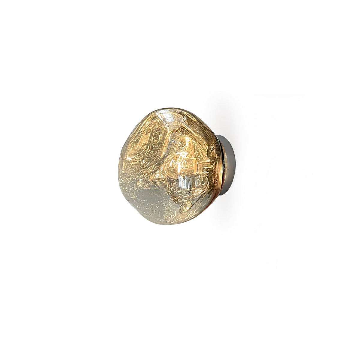 Leni Amber Glass Wall Lamp-Neutral Decor