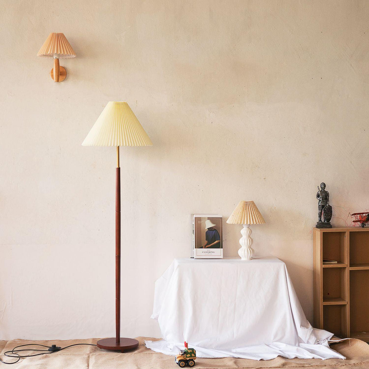 Hart Lampe de Table Vintage en Tissu