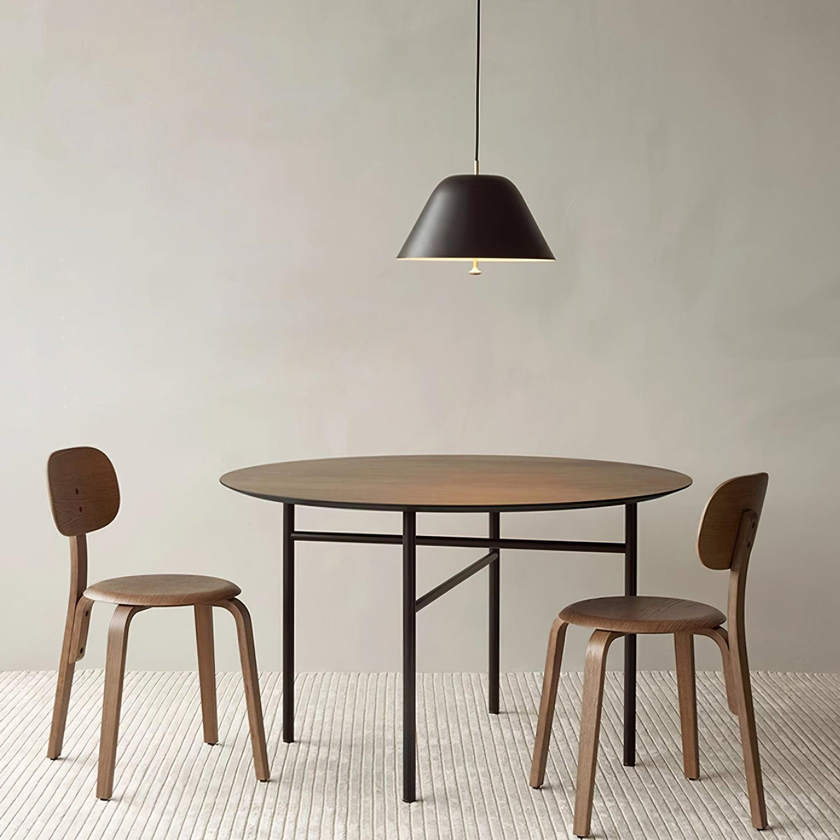 Pendant Lamp Modern Metal Shade in Green and White Minimalist-Neutral Decor