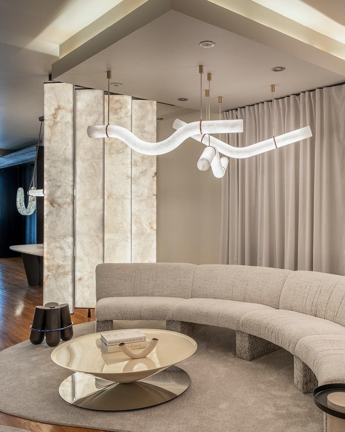 Suspension Alabâtre Minimaliste Premium Élégance Errina