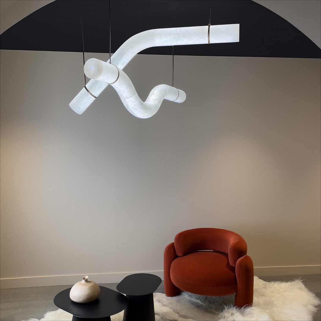 Suspension Alabâtre Minimaliste Premium Élégance Errina