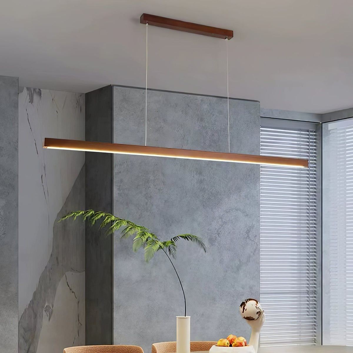 Develo Suspension linéaire minimaliste en bois-Cielum