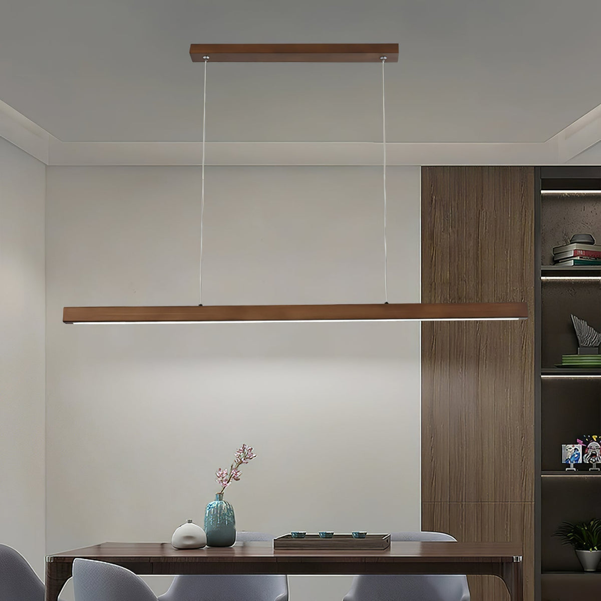 Develo Suspension linéaire minimaliste en bois-Cielum