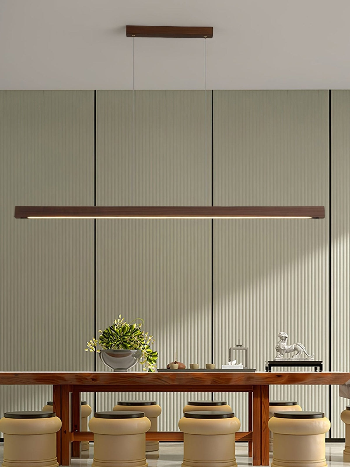 Develo Suspension linéaire minimaliste en bois-Cielum