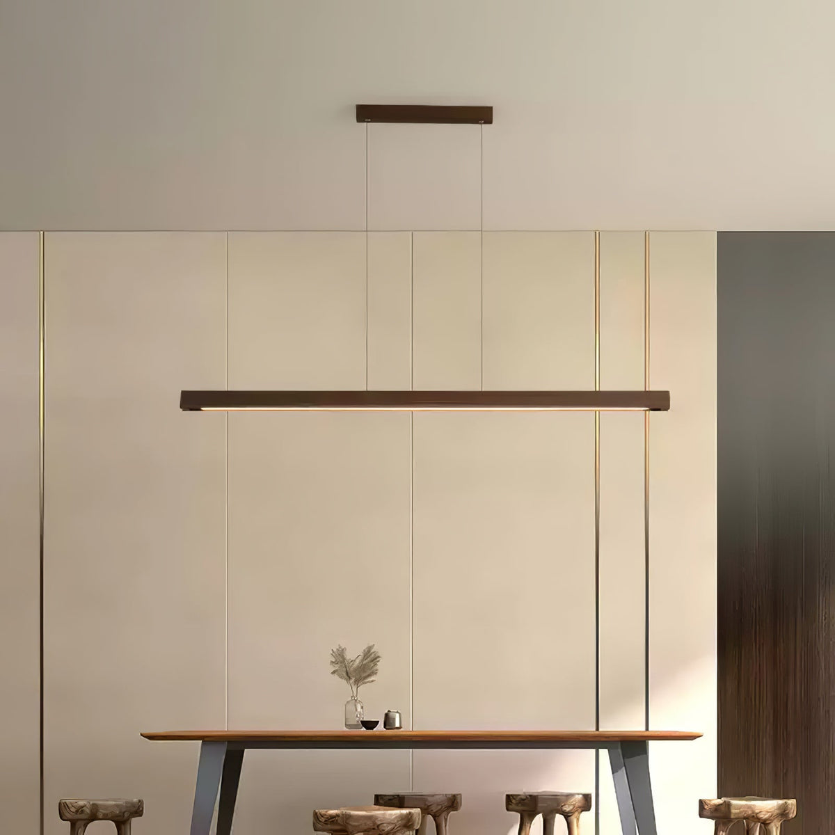 Develo Suspension linéaire minimaliste en bois-Cielum