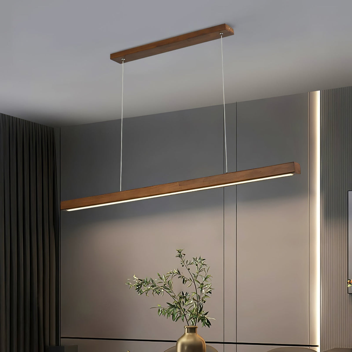 Develo Suspension linéaire minimaliste en bois-Cielum