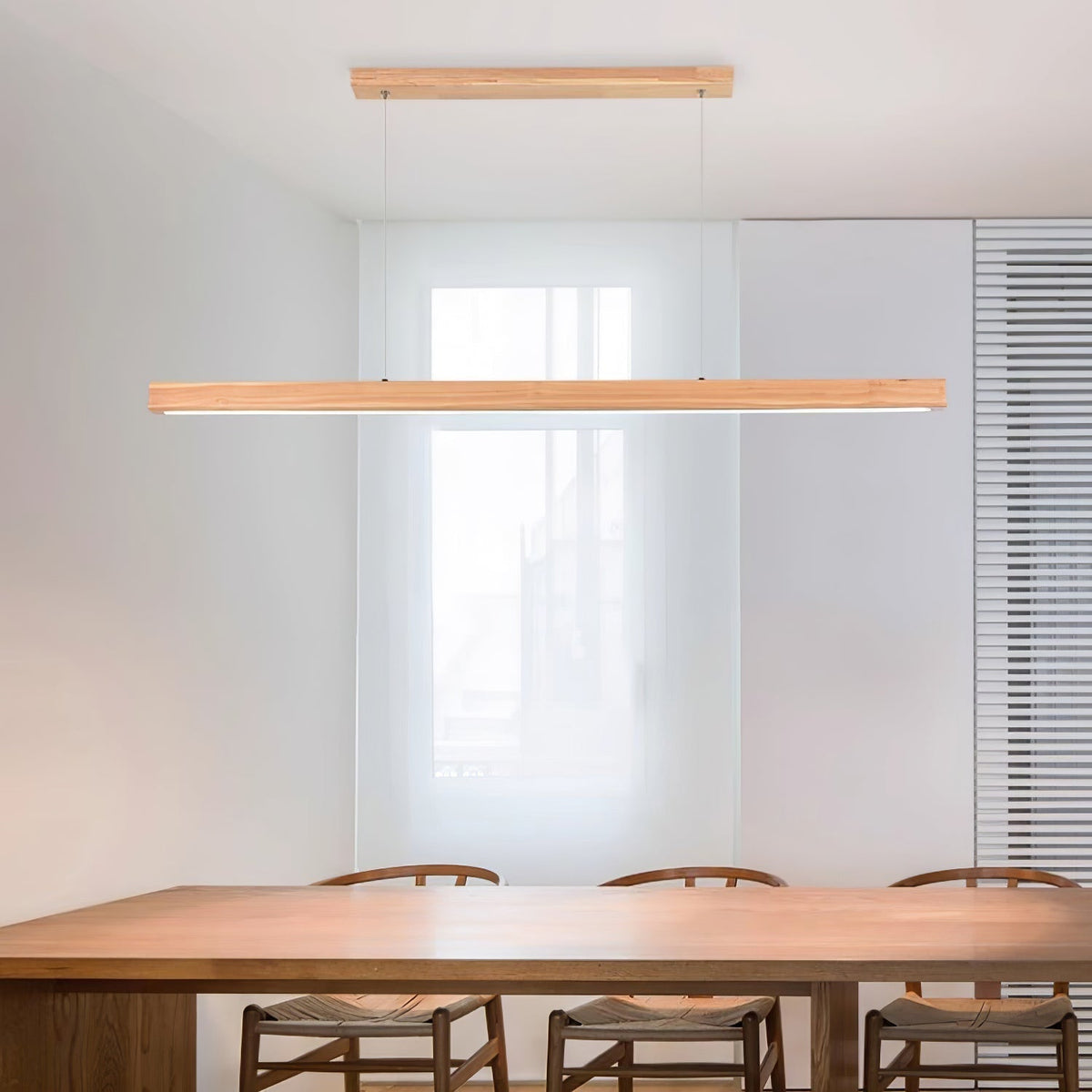Develo Suspension linéaire minimaliste en bois-Cielum