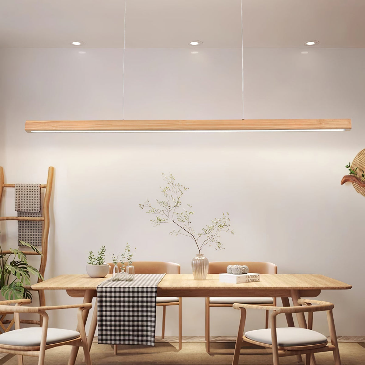 Develo Suspension linéaire minimaliste en bois-Cielum