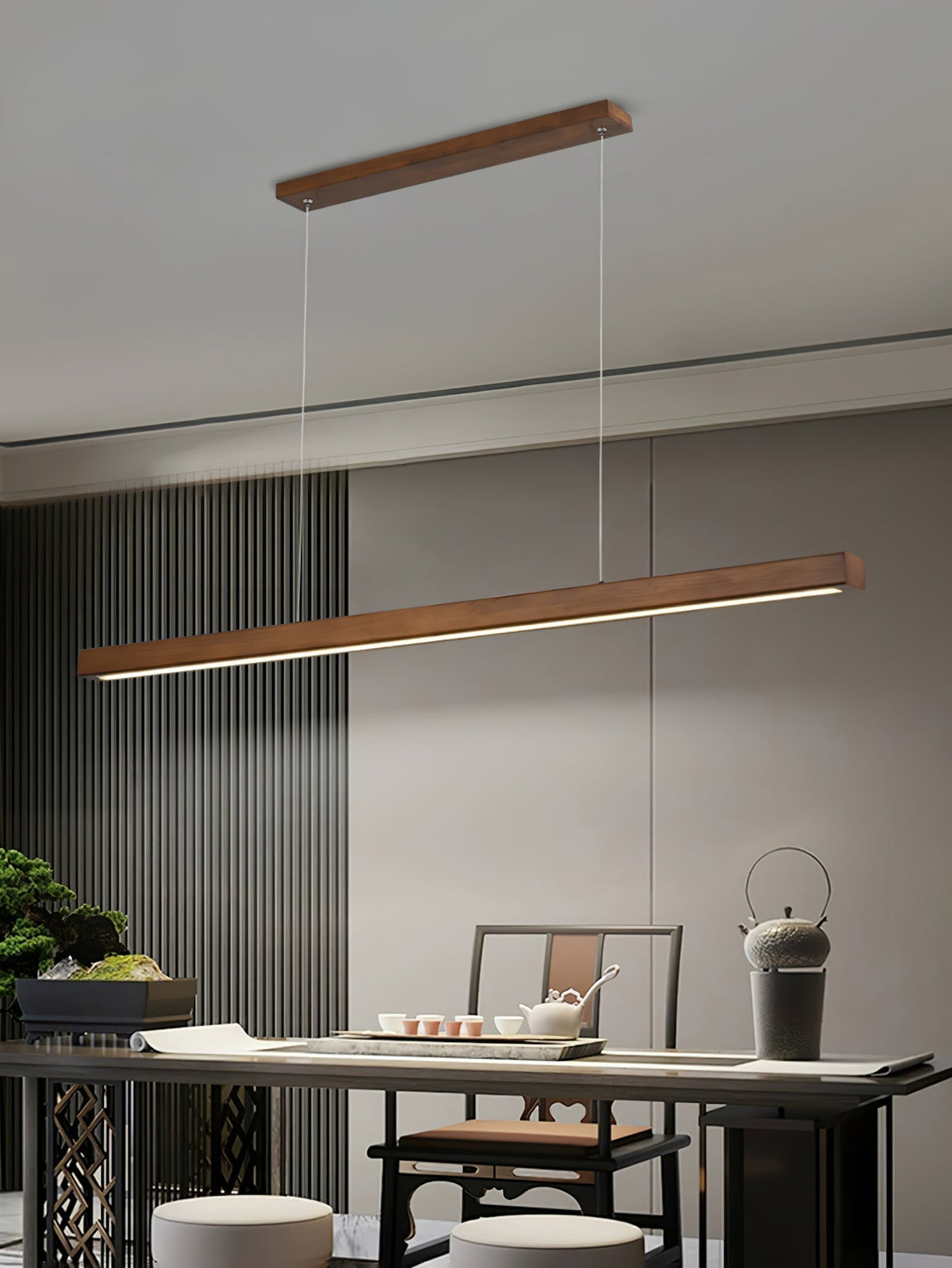 Develo Suspension linéaire minimaliste en bois-Cielum