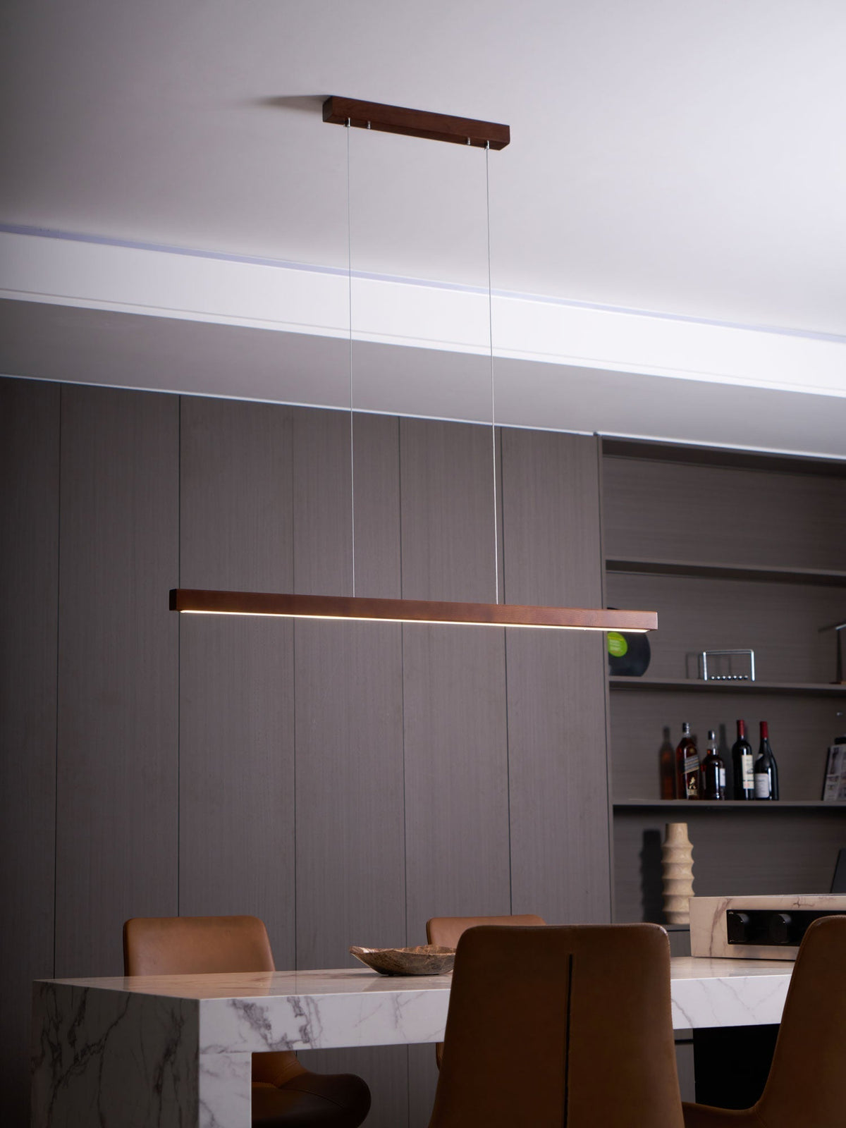 Develo Suspension linéaire minimaliste en bois-Cielum
