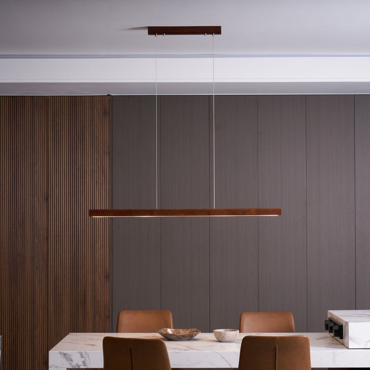 Develo Suspension linéaire minimaliste en bois-Cielum
