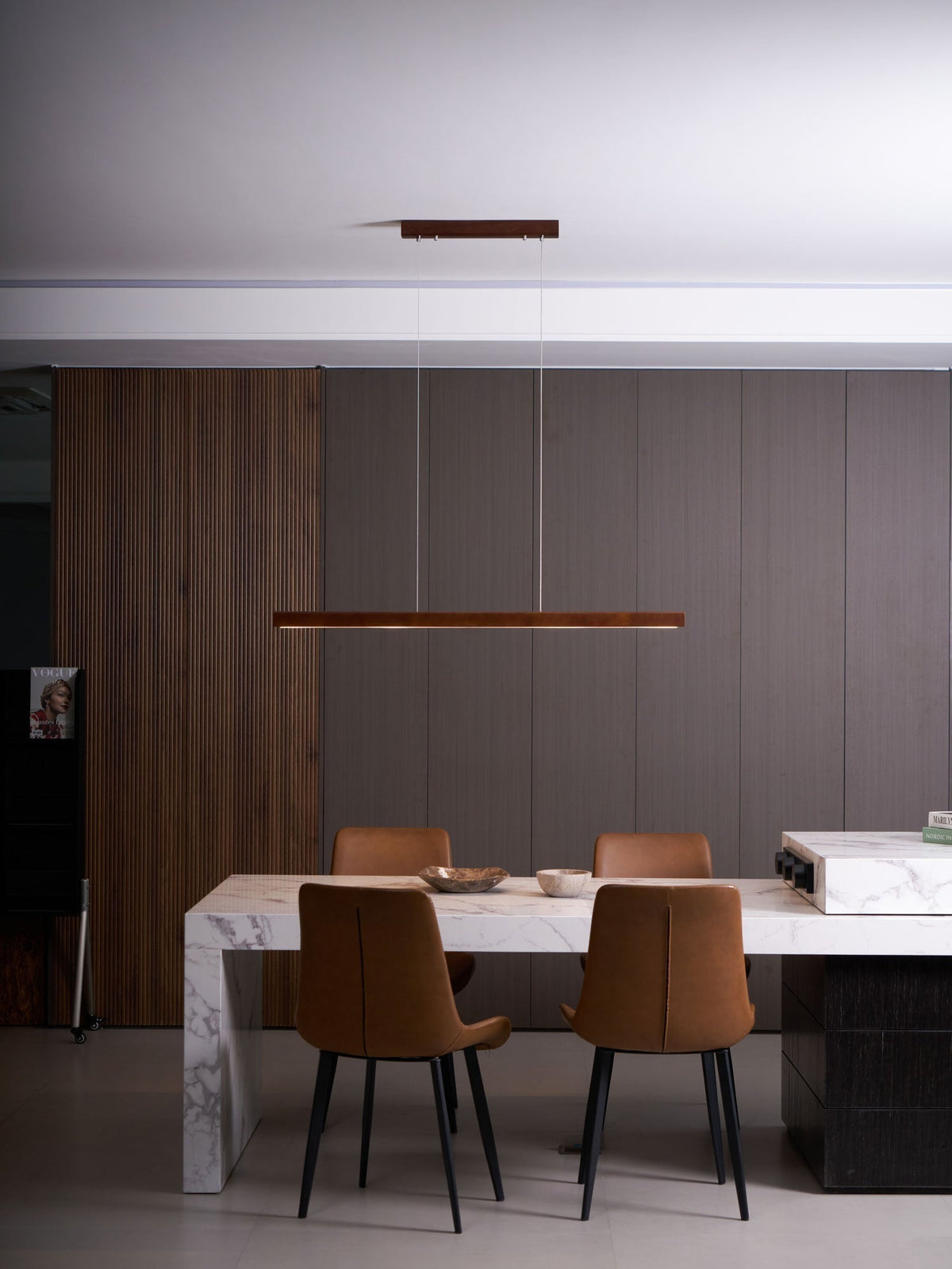 Develo Suspension linéaire minimaliste en bois-Cielum