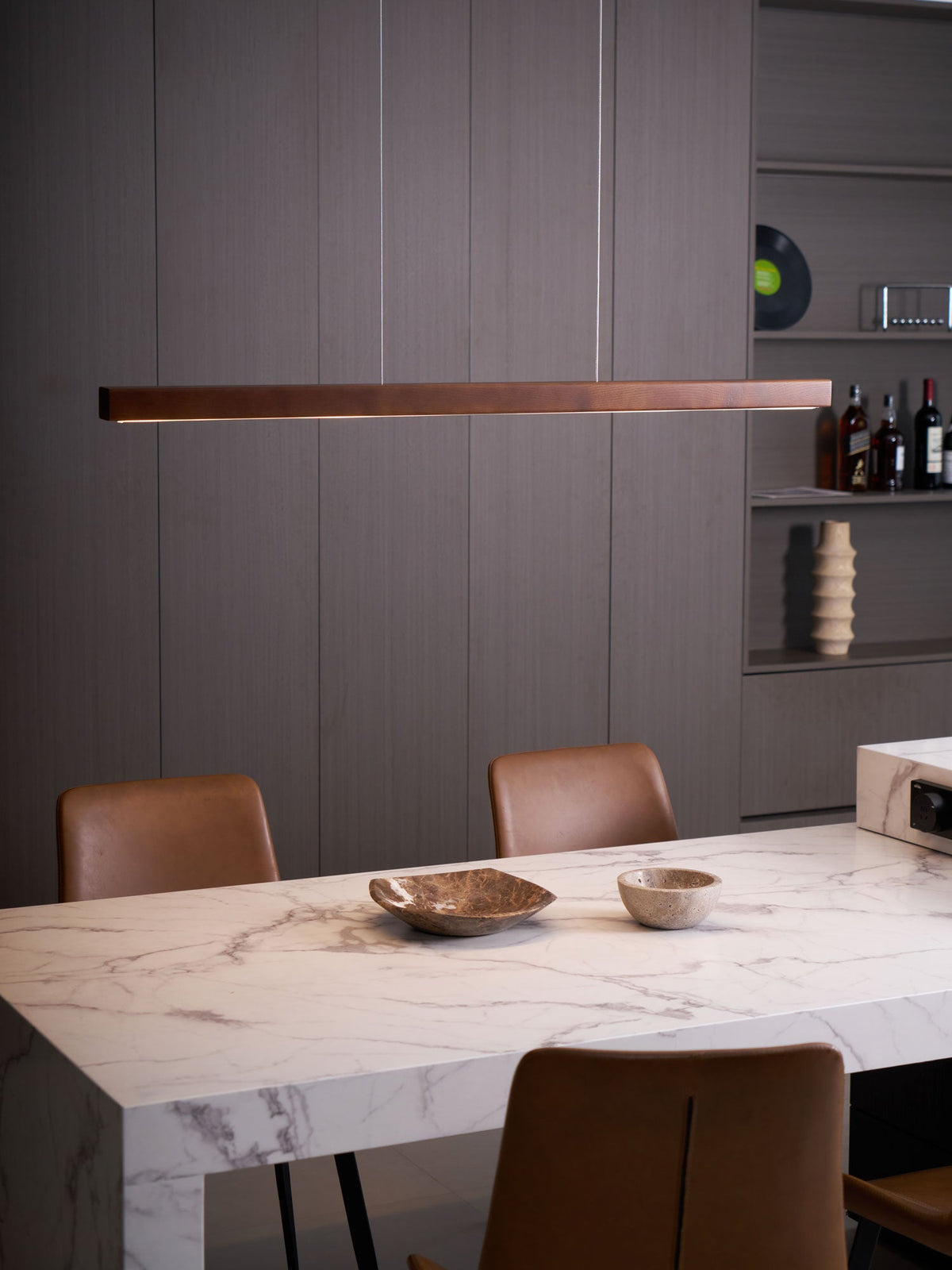 Develo Suspension linéaire minimaliste en bois-Cielum