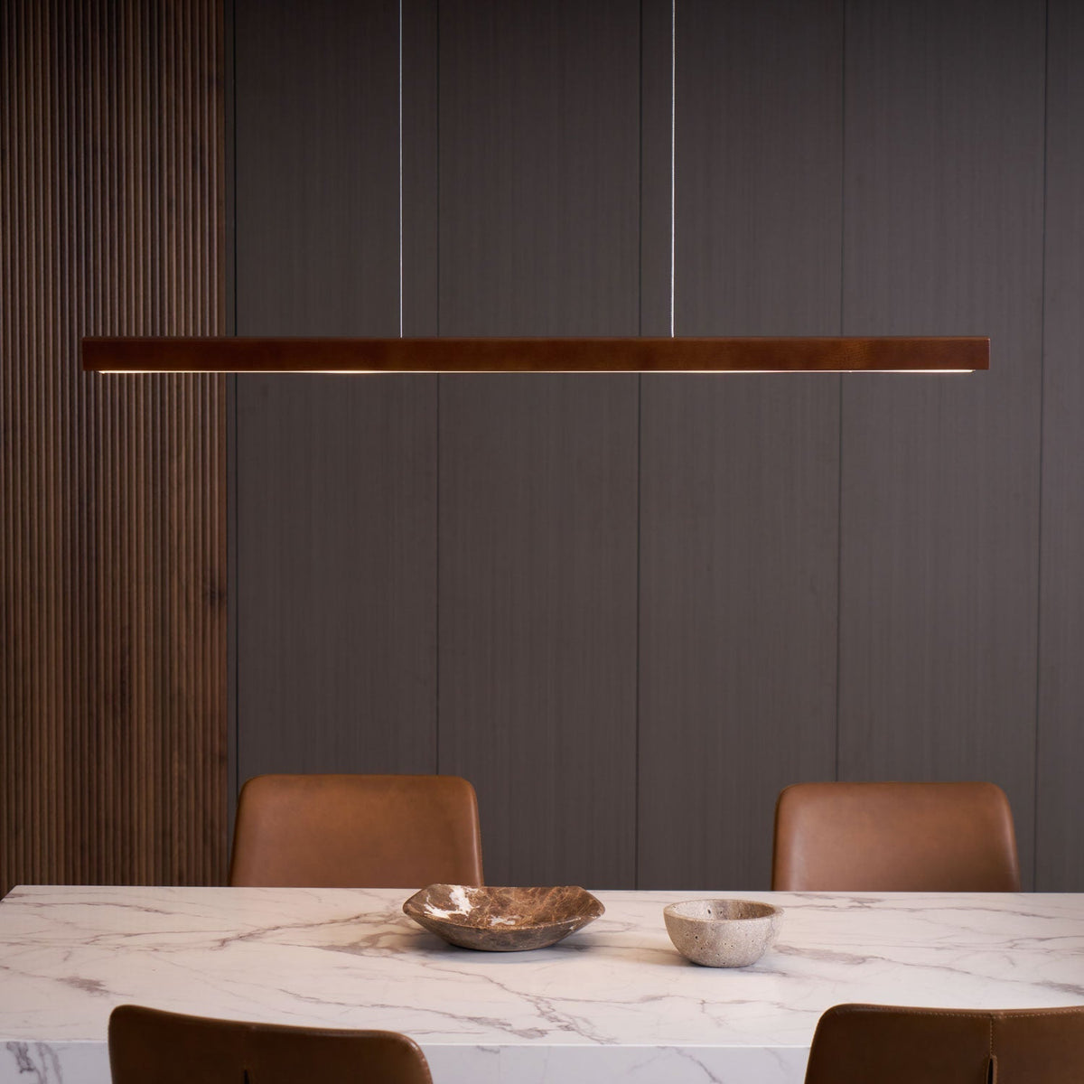 Develo Suspension linéaire minimaliste en bois-Cielum