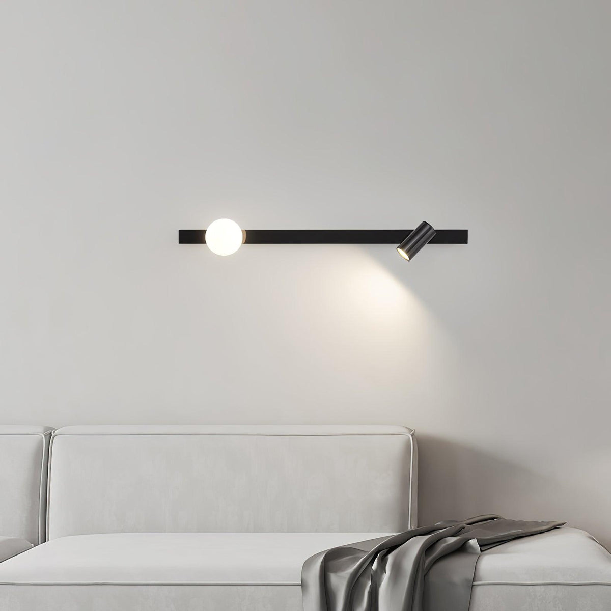 Aloz Applique Murale Minimaliste en Laiton Et Verre