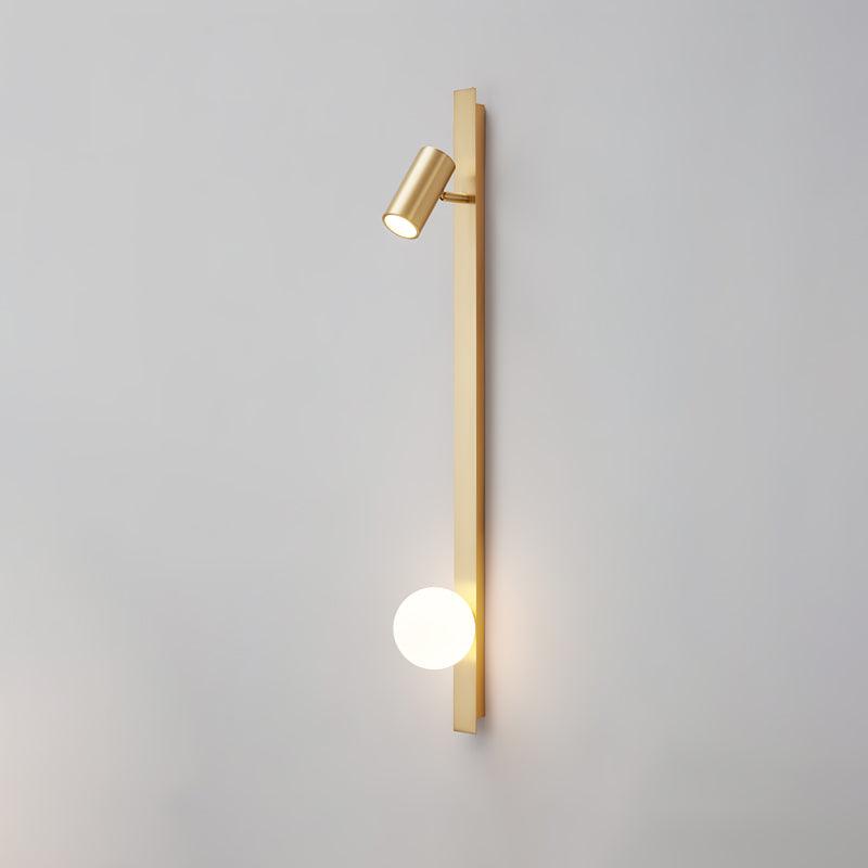 Aloz Applique Murale Minimaliste en Laiton Et Verre