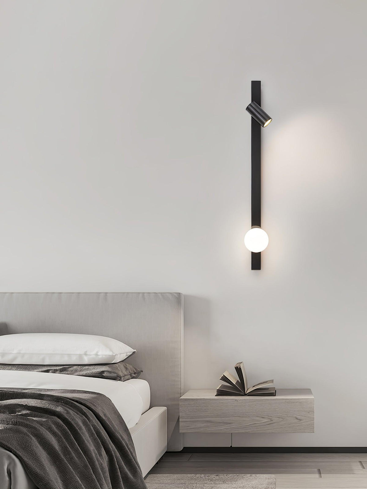Aloz Applique Murale Minimaliste en Laiton Et Verre