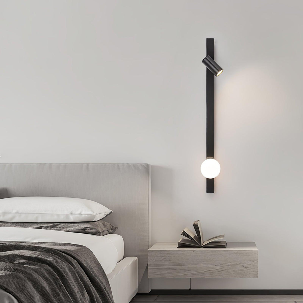 Aloz Applique Murale Minimaliste en Laiton Et Verre