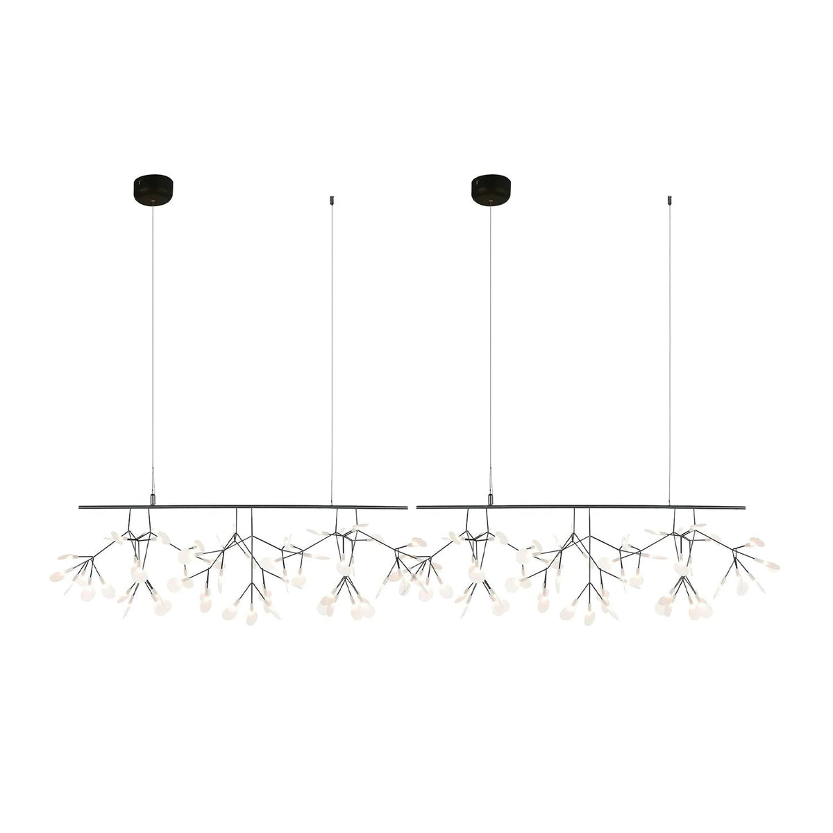 Kevenq Lustre LED À Branches Longues Et Linéaires Artistiques-Cielum