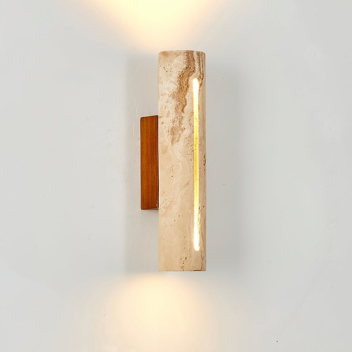 Nissa Travertine Wall Light-Neutral Decor