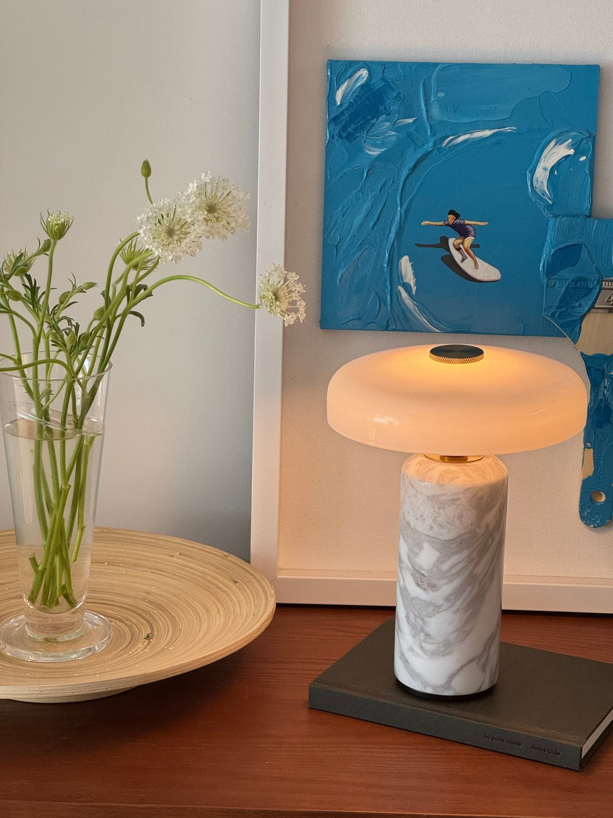 Ryvek Lampe de Table en Marbre Moderne