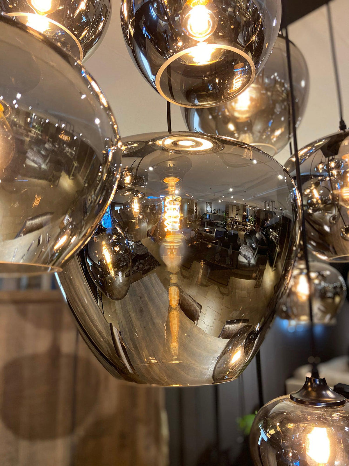 Tevely Suspension Industrielle Chic en Verre