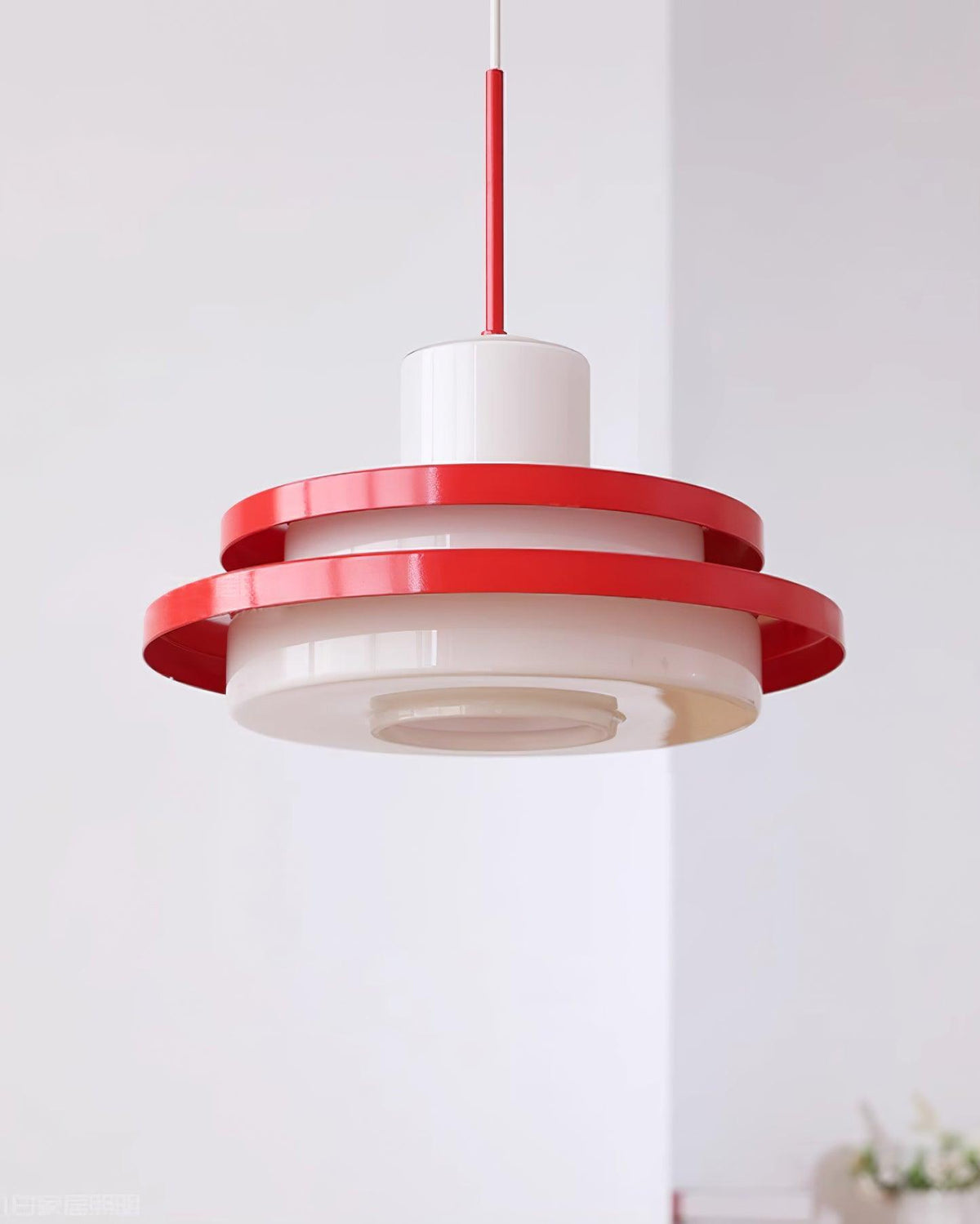 Dominexor Lustra Lampe Suspendue Rouge Blanche-Cielum