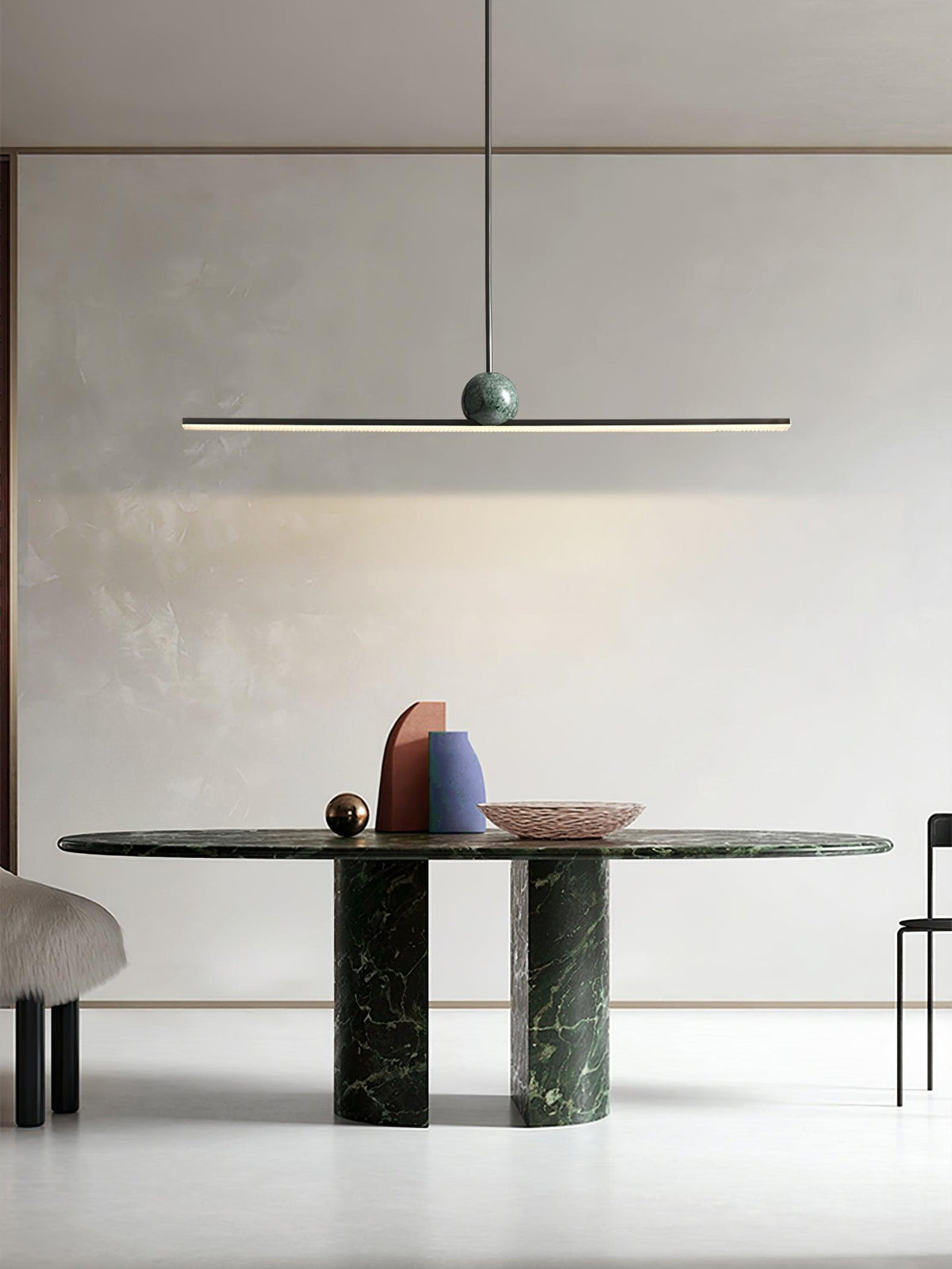 Sevelo Suspension Linéaire Minimaliste en Marbre-Cielum
