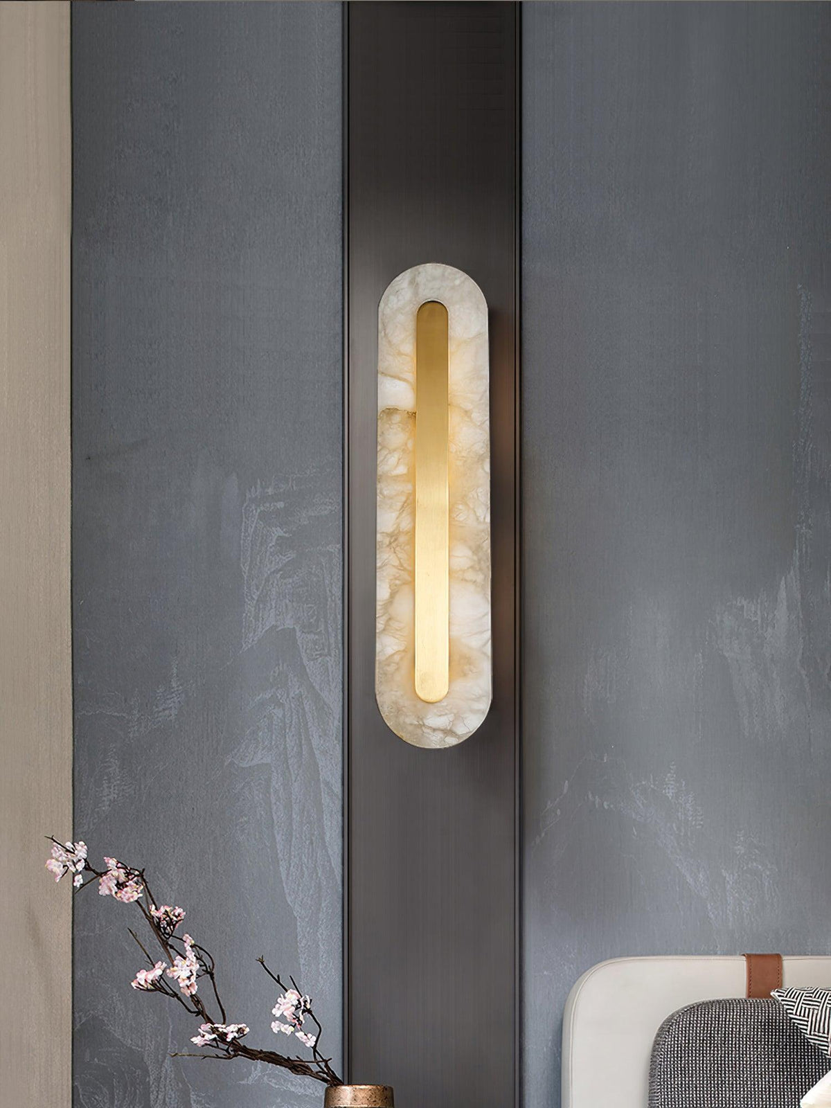 Emin Applique Murale en Albâtre-Cielum