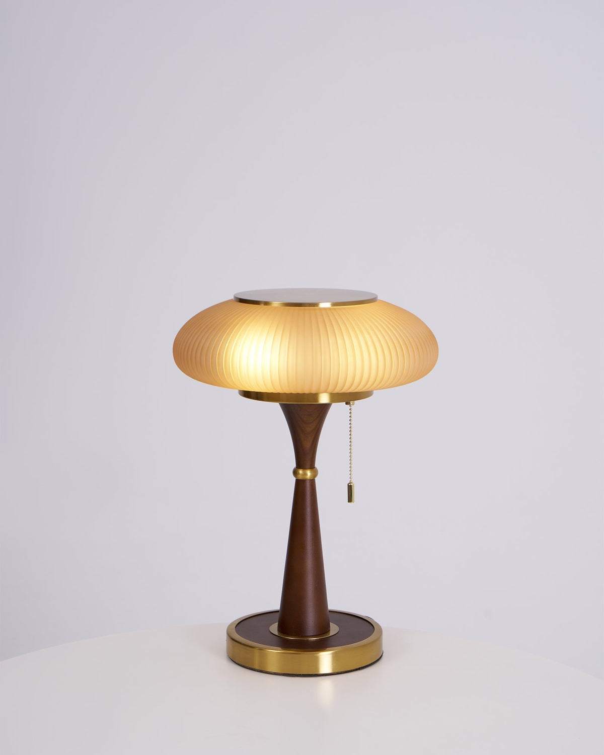 Vevelo Lampe de Table en Bois Vintage