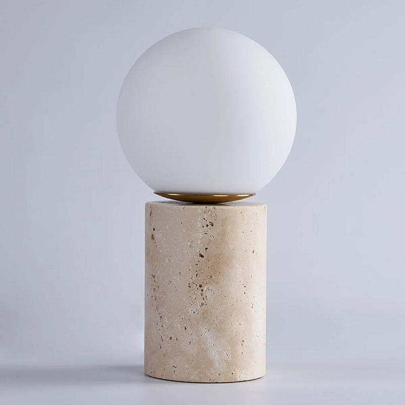 Norinise Lampe de Table en Travertin Et Pierre