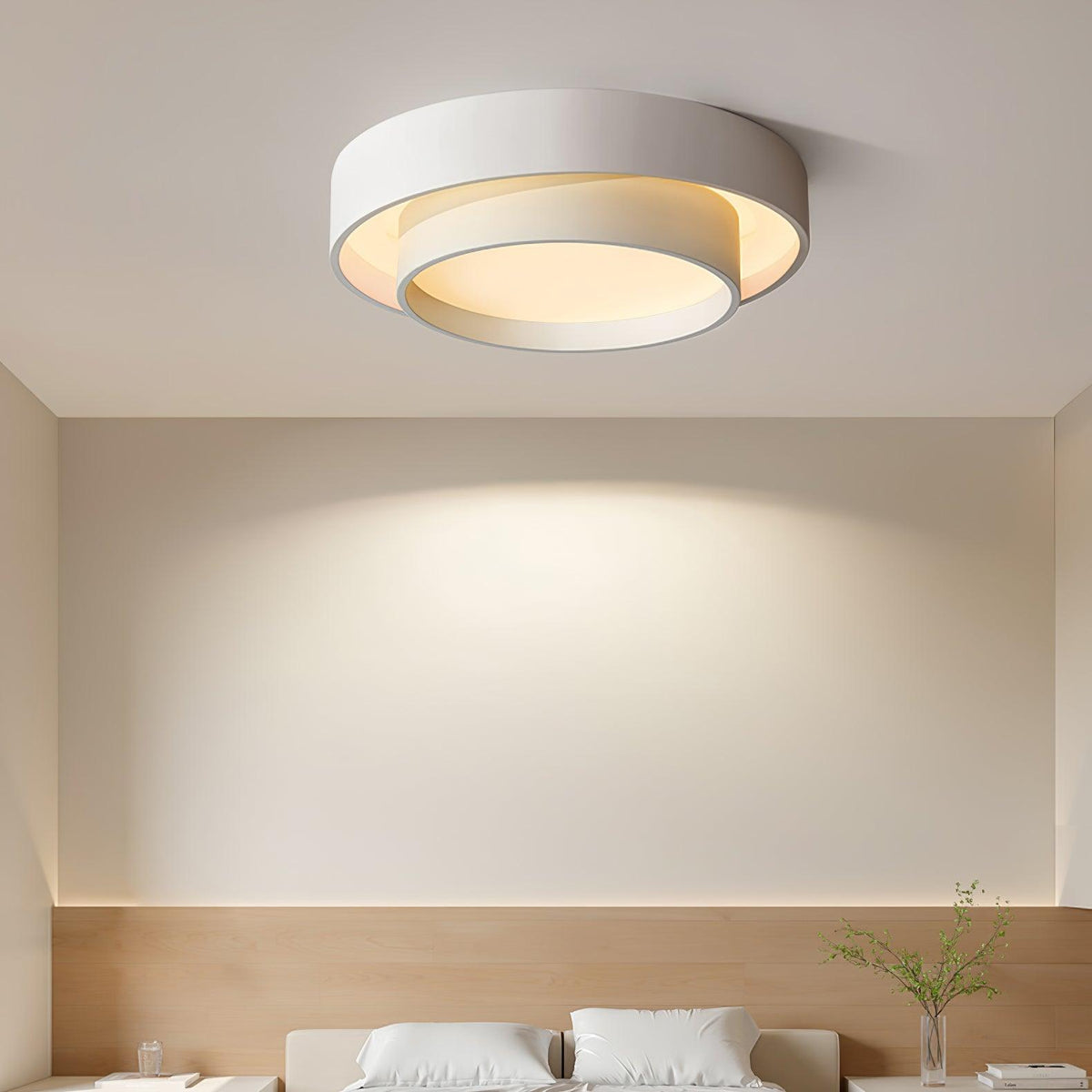 Ralem Plafonnier Double Couches Cylindre Moderne-Cielum