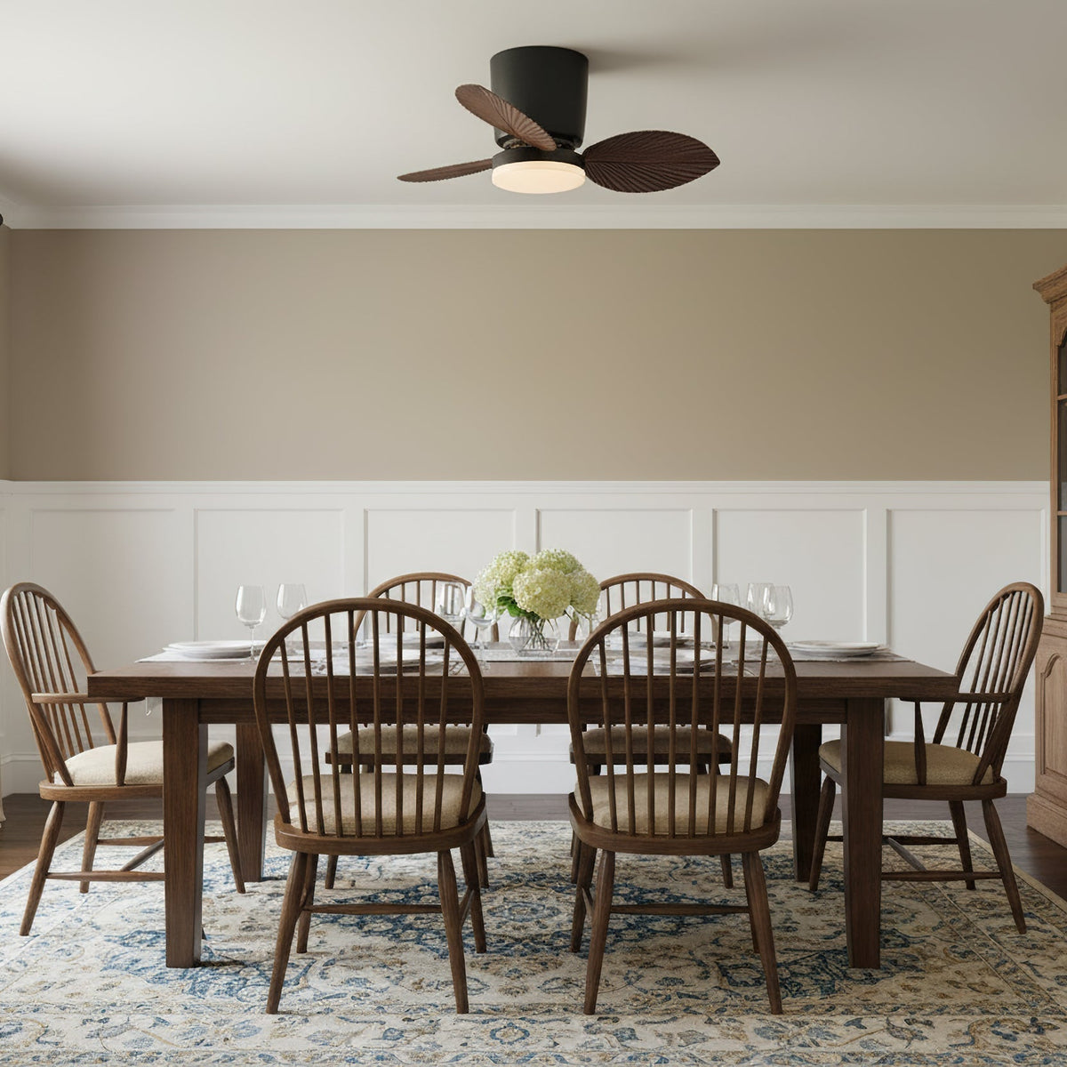 The vibrant, colorful version of the Melorie Ceiling Fan Light.