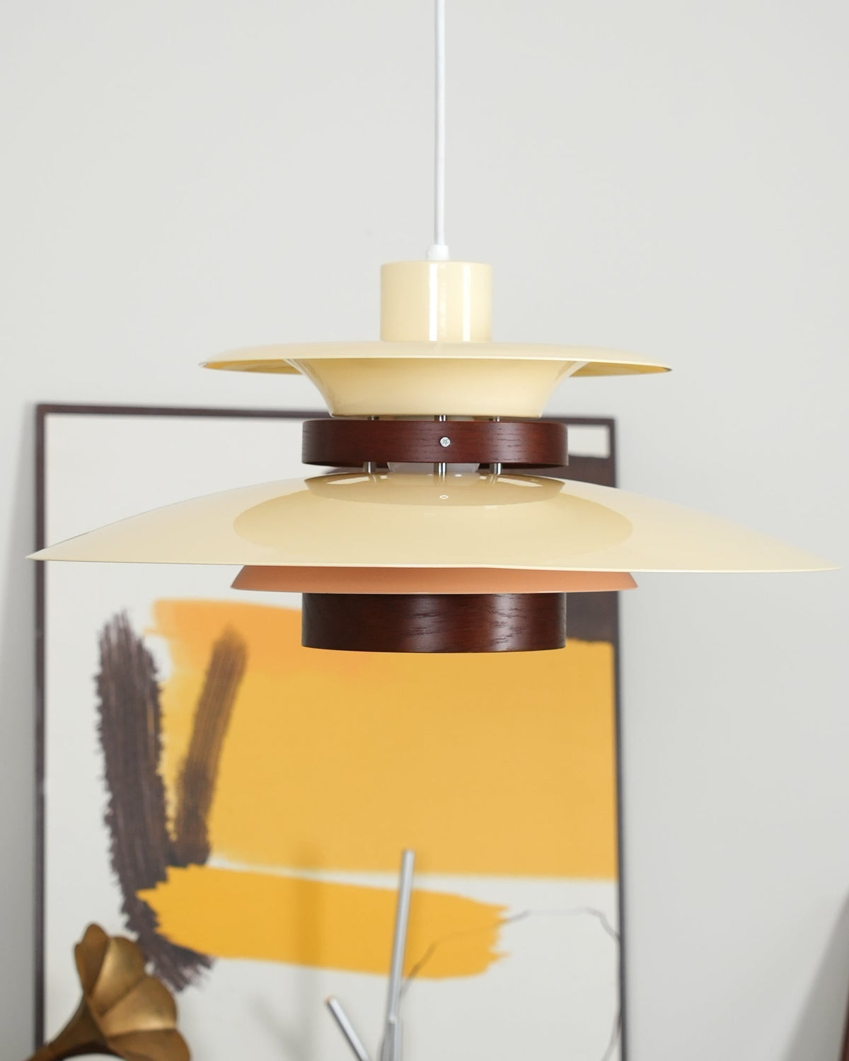 Vazen Suspension Bois Acier-Cielum